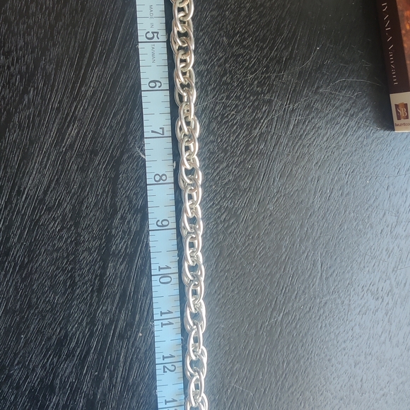 Chunky Silver Chain Necklace - Picture 3 of 5